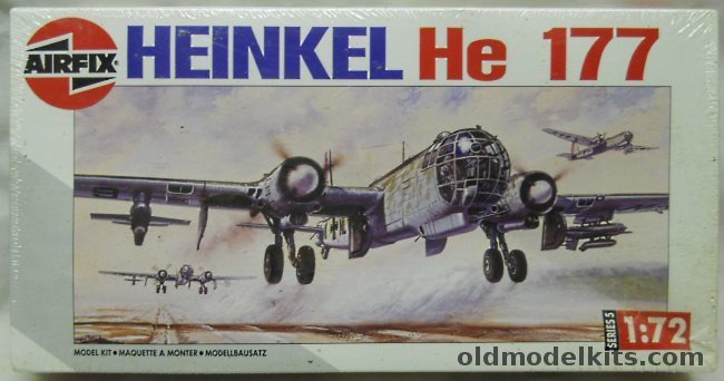 Airfix 1/72 Heinkel He-177 A-5 Grief - With Hs293 Guided Missile, 05009 plastic model kit